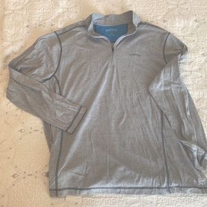 Orvis Heather Gray XL lightweight quarter zip